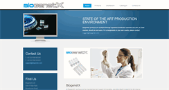 Desktop Screenshot of biogenetx.com